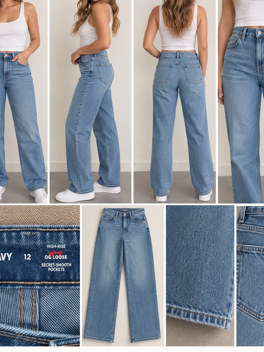 High-Rise OG Loose Women's Jeans in Light Blue